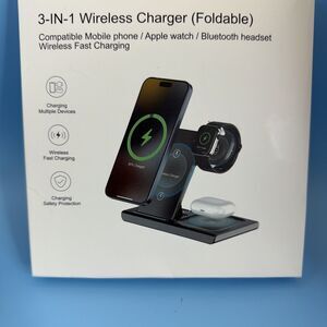 3-IN-1 Wireless Charger (Foldable)